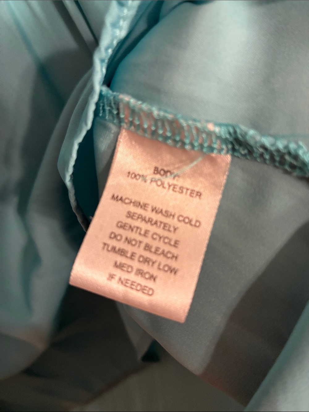 💕 Lola & Sophie Aqua Blue Sleeveless Blouse Split V Neck Top XS - Picture 6 of 9